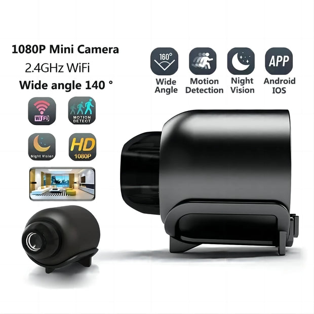 Wireless 1080P HD WiFi Camera with Audio and Microphone for Home or Office